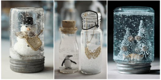 homemade snowglobes