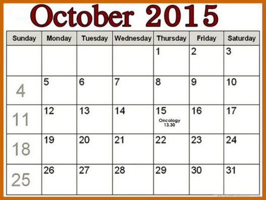 next oncology appointment