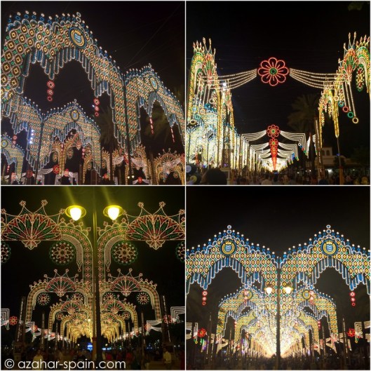 feria jerez at night