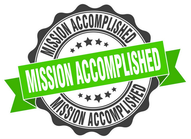 mission accomplished