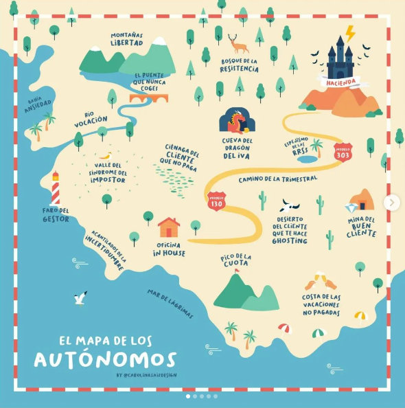 el mapa de los autónomos